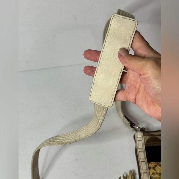 COACH Signature Stripe Bag Python Snake Crossbody Swingpack F06W-10266 - Picture 11 of 12